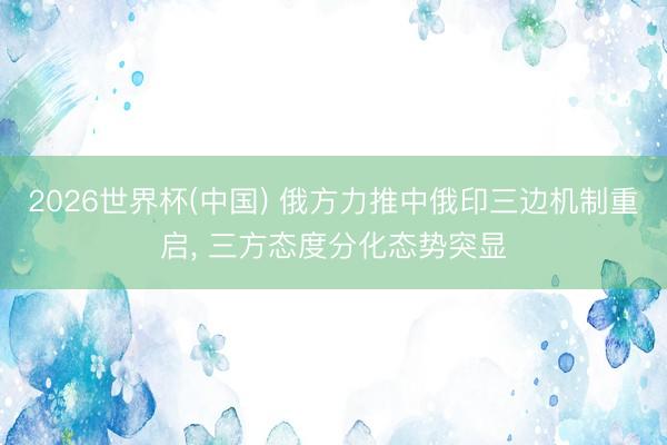 2026世界杯(中国) 俄方力推中俄印三边机制重启， 三方态度分化态势突显